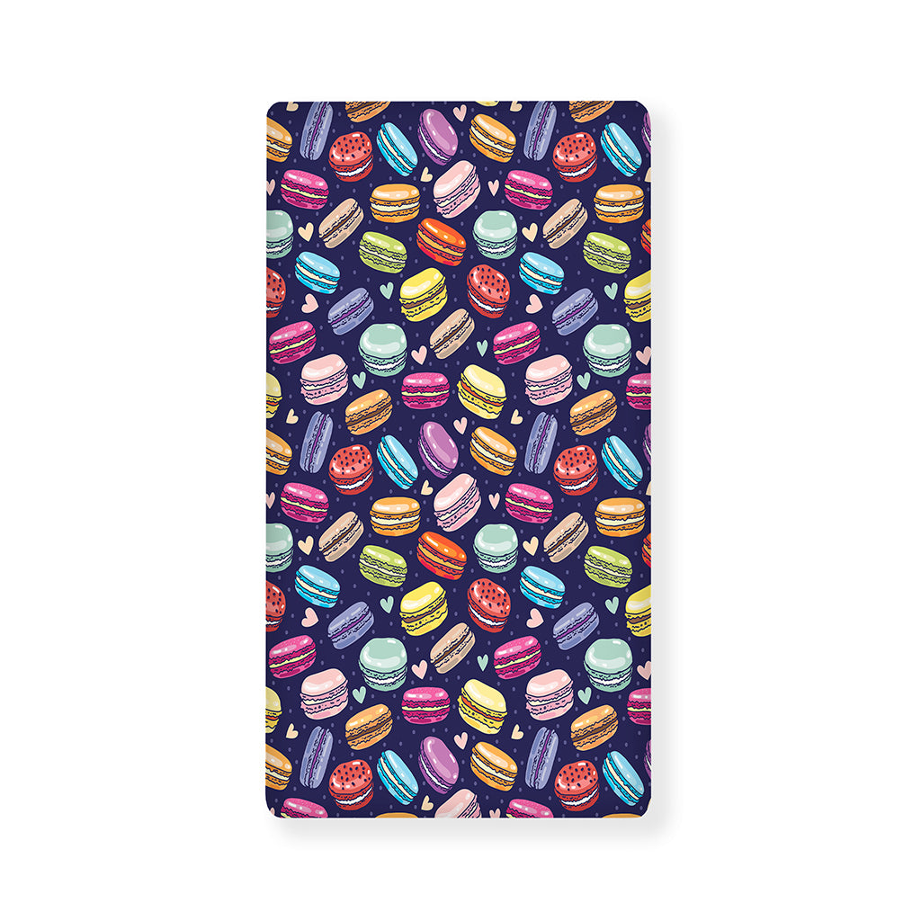 Cartoon Macaron Pattern Print Baby Crib Sheet
