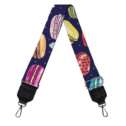 Cartoon Macaron Pattern Print Bag Strap