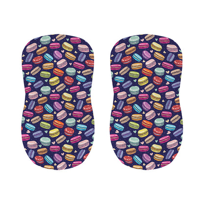 Cartoon Macaron Pattern Print Bar Stool Covers