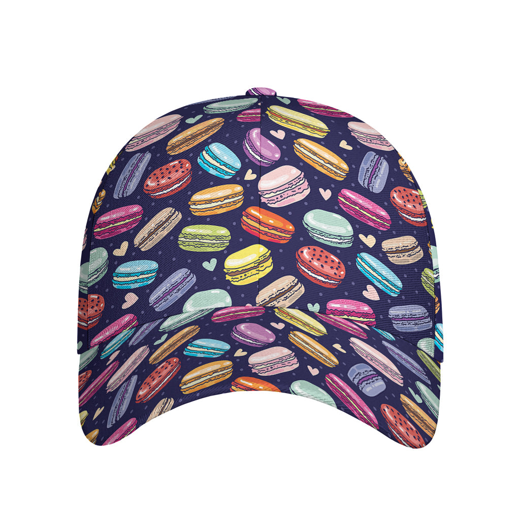 Cartoon Macaron Pattern Print Baseball Cap