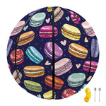 Cartoon Macaron Pattern Print Basketball