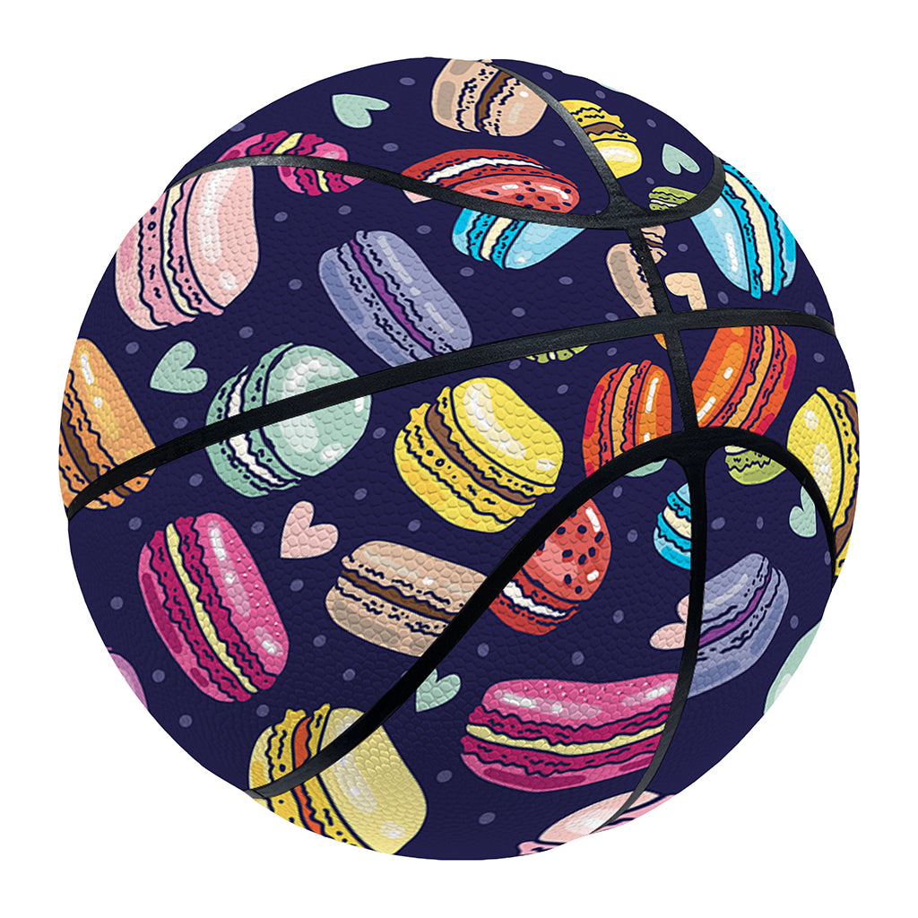 Cartoon Macaron Pattern Print Basketball