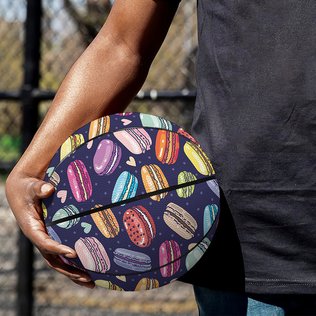 Cartoon Macaron Pattern Print Basketball