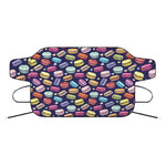 Cartoon Macaron Pattern Print Car Windshield Snow Cover
