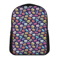Cartoon Macaron Pattern Print Casual Backpack
