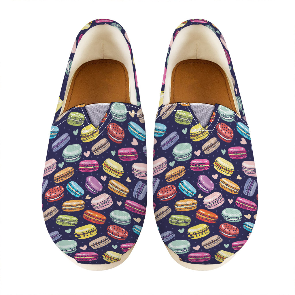Cartoon Macaron Pattern Print Casual Shoes