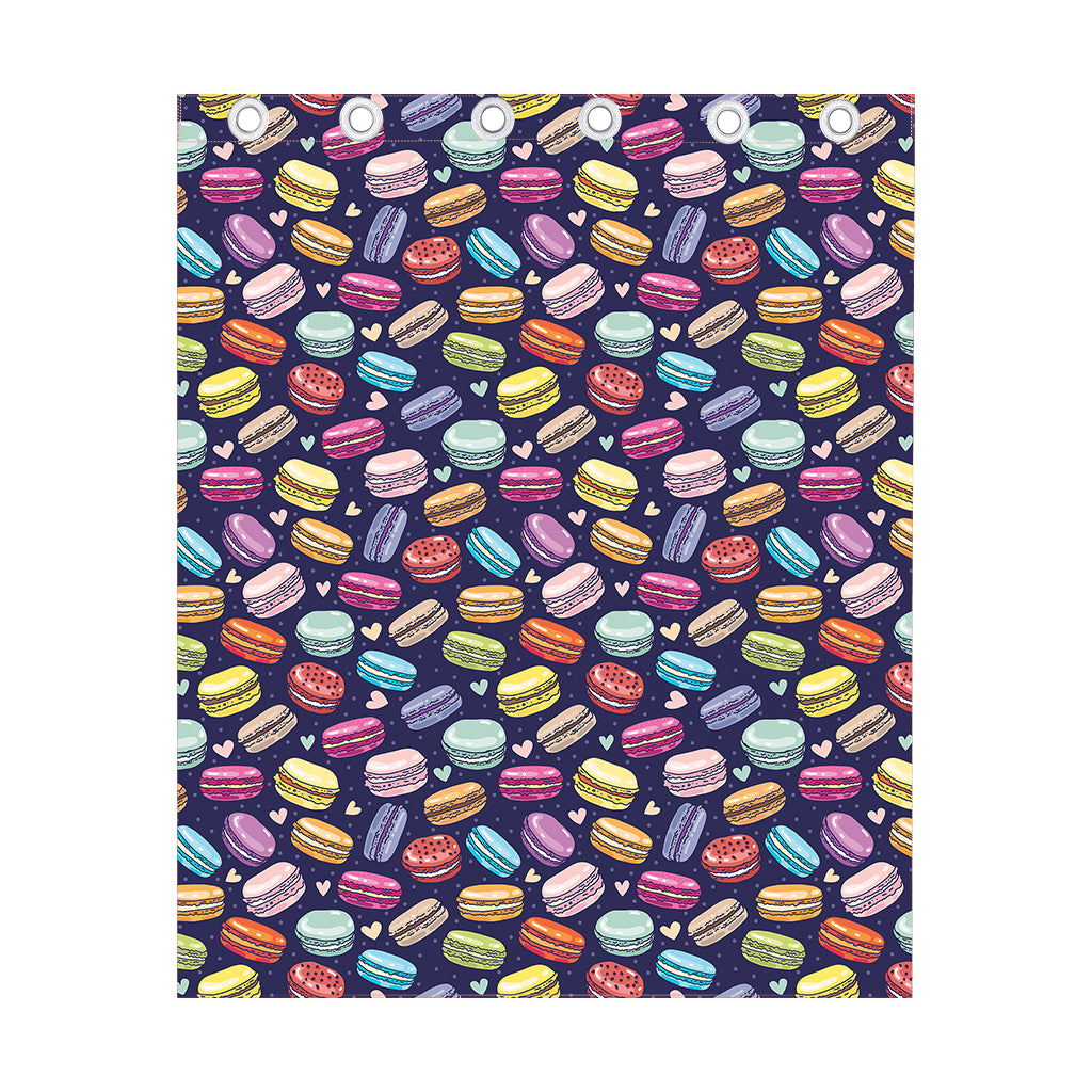 Cartoon Macaron Pattern Print Curtain