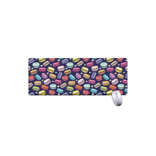 Cartoon Macaron Pattern Print Extended Mouse Pad