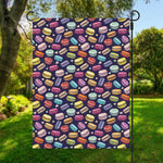 Cartoon Macaron Pattern Print Garden Flag