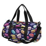 Cartoon Macaron Pattern Print Gym Bag