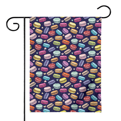 Cartoon Macaron Pattern Print House Flag