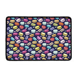 Cartoon Macaron Pattern Print Kitchen Mat