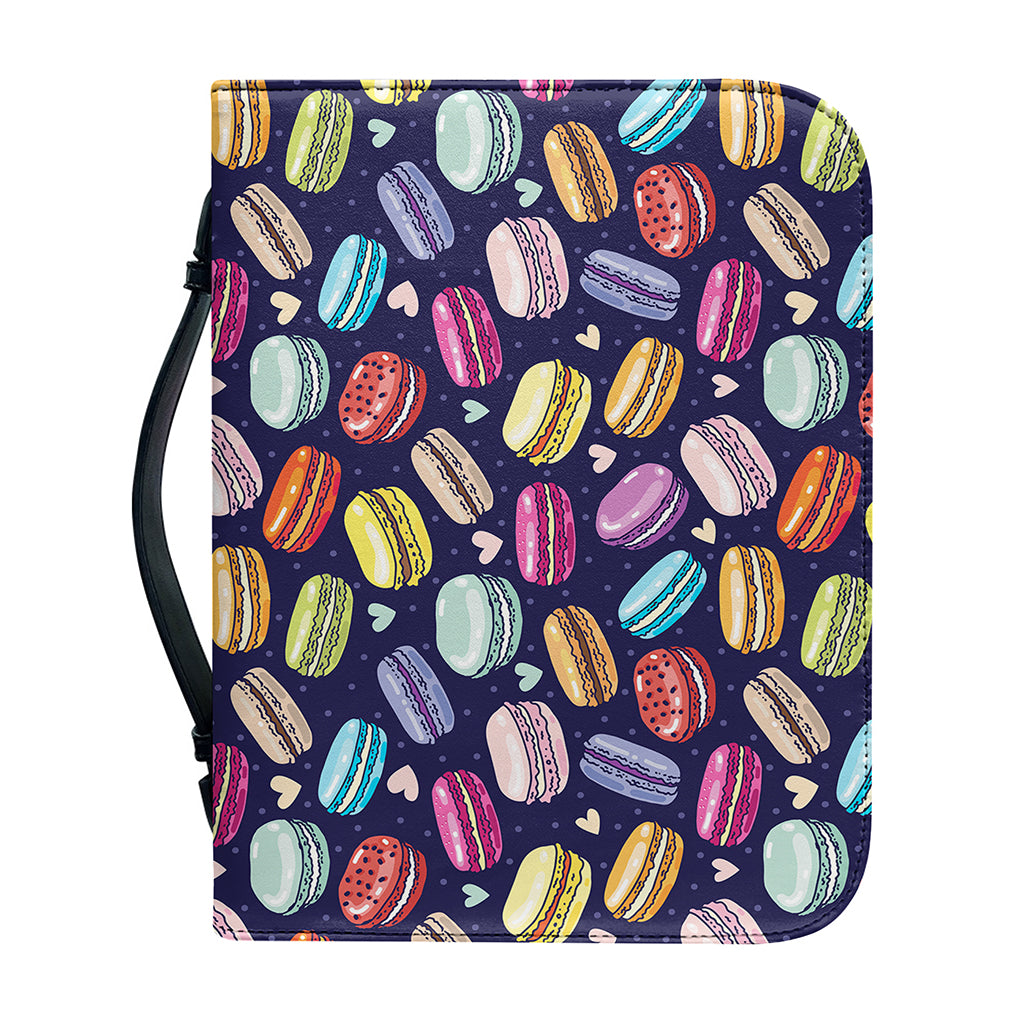 Cartoon Macaron Pattern Print Leather Bible Cover