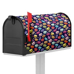 Cartoon Macaron Pattern Print Mailbox Cover