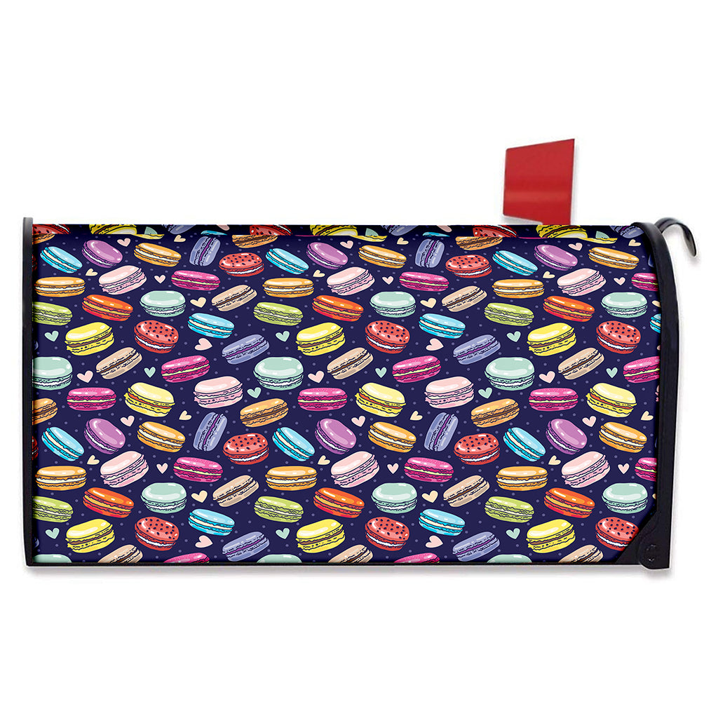 Cartoon Macaron Pattern Print Mailbox Cover
