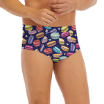 Cartoon Macaron Pattern Print Men's Briefs