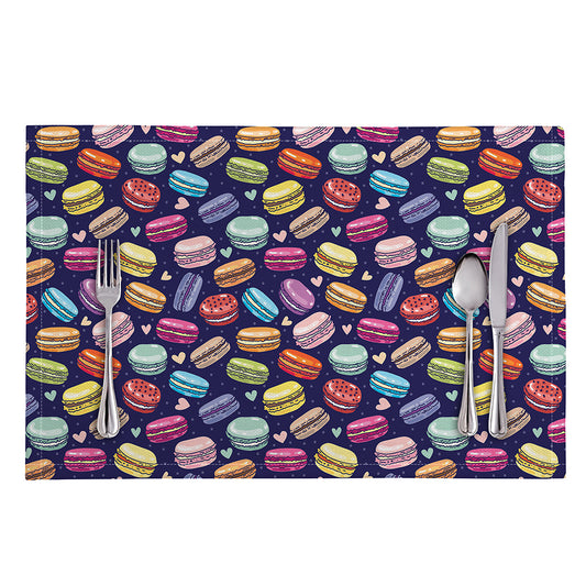 Cartoon Macaron Pattern Print Placemat