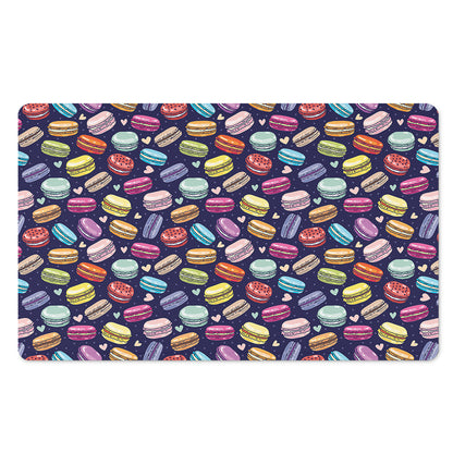 Cartoon Macaron Pattern Print Polyester Doormat