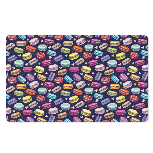 Cartoon Macaron Pattern Print Polyester Doormat