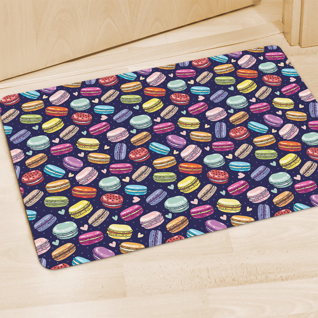 Cartoon Macaron Pattern Print Polyester Doormat