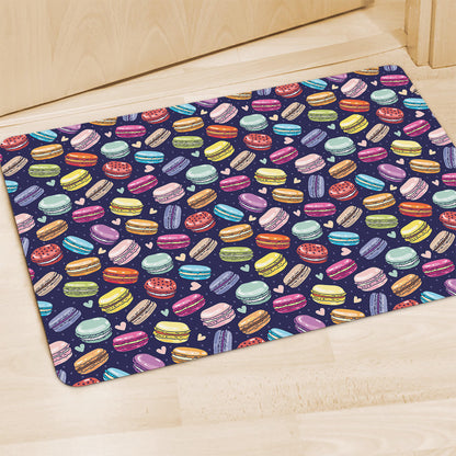 Cartoon Macaron Pattern Print Polyester Doormat