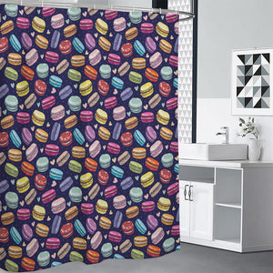 Cartoon Macaron Pattern Print Premium Shower Curtain