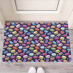 Cartoon Macaron Pattern Print Rubber Doormat