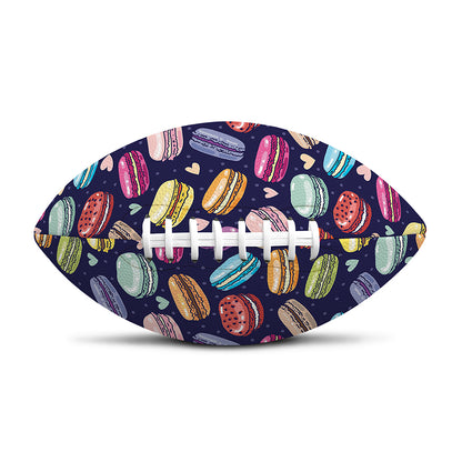 Cartoon Macaron Pattern Print Rugby Ball