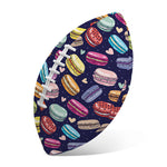 Cartoon Macaron Pattern Print Rugby Ball