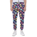 Cartoon Macaron Pattern Print Joggers