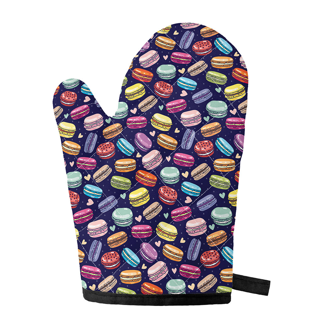 Cartoon Macaron Pattern Print Single Oven Mitt