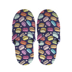 Cartoon Macaron Pattern Print Slippers