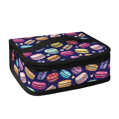 Cartoon Macaron Pattern Print Small Lunch Bag