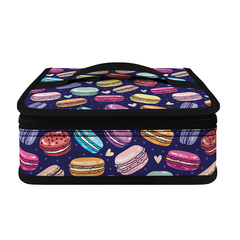 Cartoon Macaron Pattern Print Small Lunch Bag