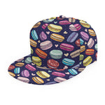 Cartoon Macaron Pattern Print Snapback Cap