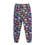 Cartoon Macaron Pattern Print Sweatpants