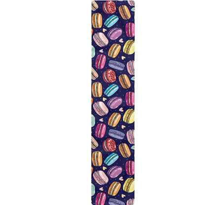 Cartoon Macaron Pattern Print Table Runner