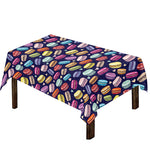 Cartoon Macaron Pattern Print Tablecloth