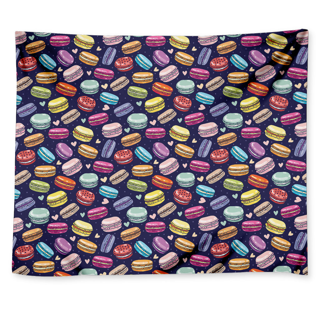 Cartoon Macaron Pattern Print Tapestry