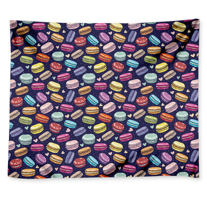 Cartoon Macaron Pattern Print Tapestry