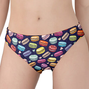 Cartoon Macaron Pattern Print Women's Panties