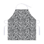 Cartoon Mechanic Pattern Print Adjustable Apron