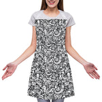 Cartoon Mechanic Pattern Print Adjustable Apron