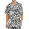 Cartoon Mechanic Pattern Print Aloha Shirt