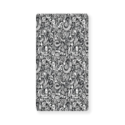 Cartoon Mechanic Pattern Print Baby Crib Sheet