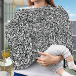 Cartoon Mechanic Pattern Print Baby Seat Cover