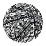 Cartoon Mechanic Pattern Print Basketball