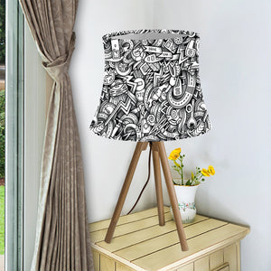 Cartoon Mechanic Pattern Print Bell Lamp Shade