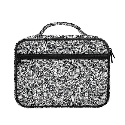 Cartoon Mechanic Pattern Print Briefcase Bible Bag