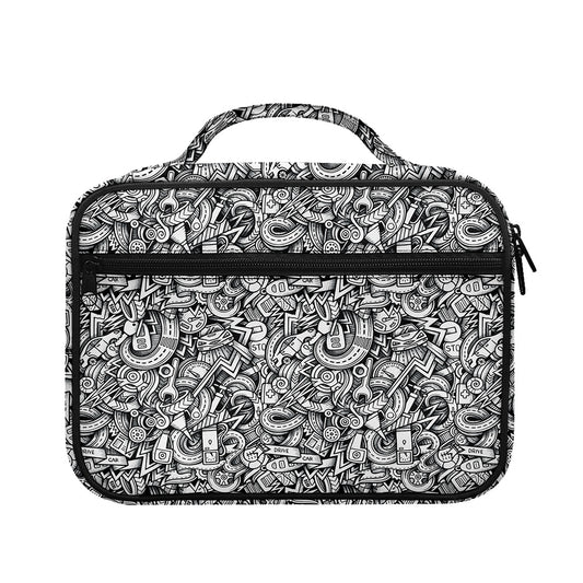 Cartoon Mechanic Pattern Print Briefcase Bible Bag
